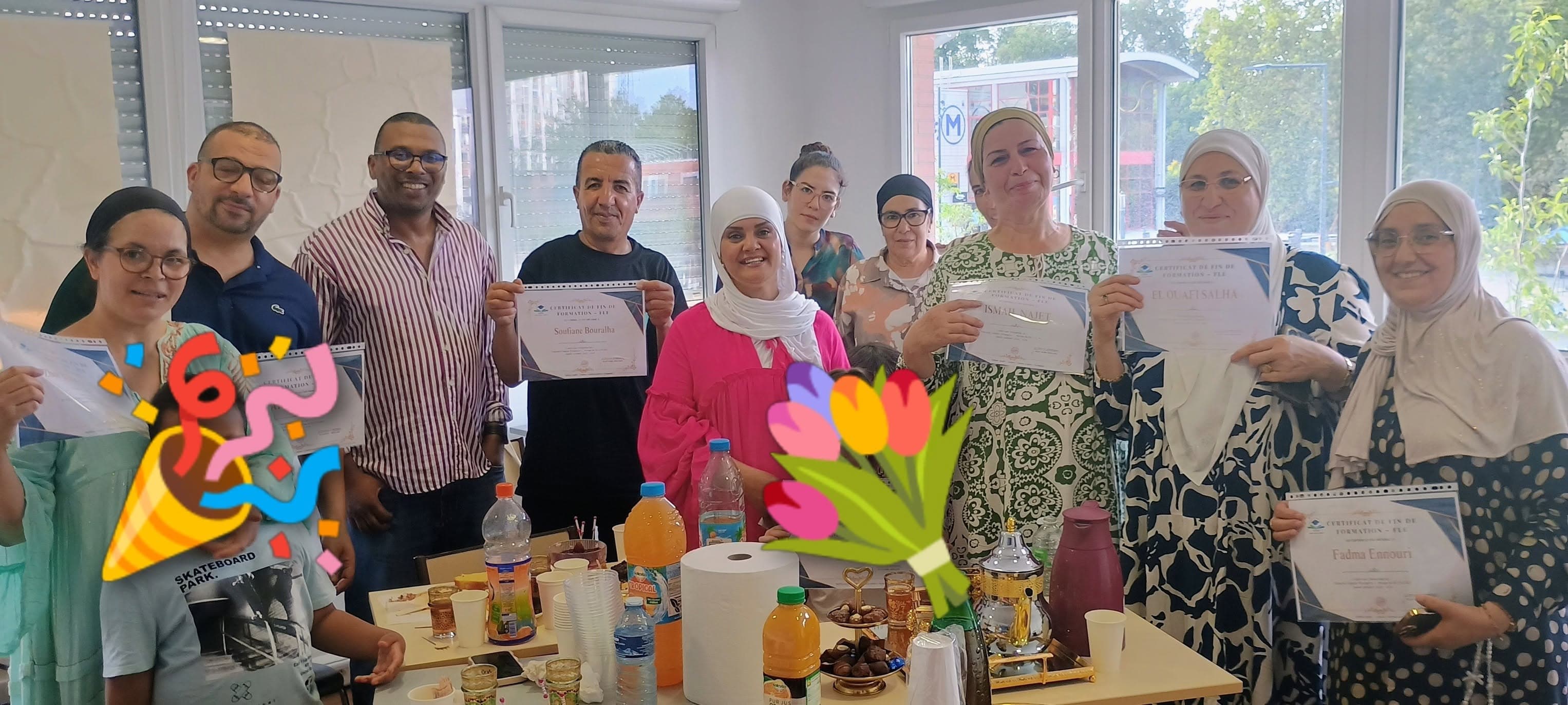Fête de fin d’année avec les apprenants du FLE à Assafir Institut Toulouse
